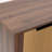 34.4'' W Walnut Storage Cabinet with Woven Rope Door