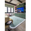 Tapis vert / beige en laine touffeté à la main Hermione-86741580