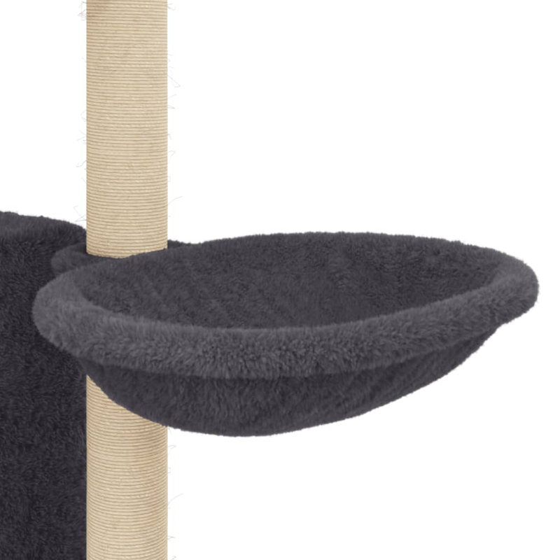 131 cm H Cat Tree / Condo, Dark Grey