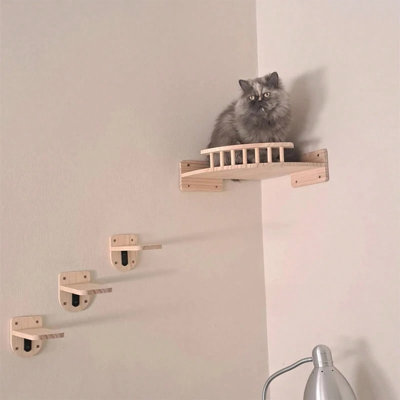Étagère pour chat avec 3 marches pour chat