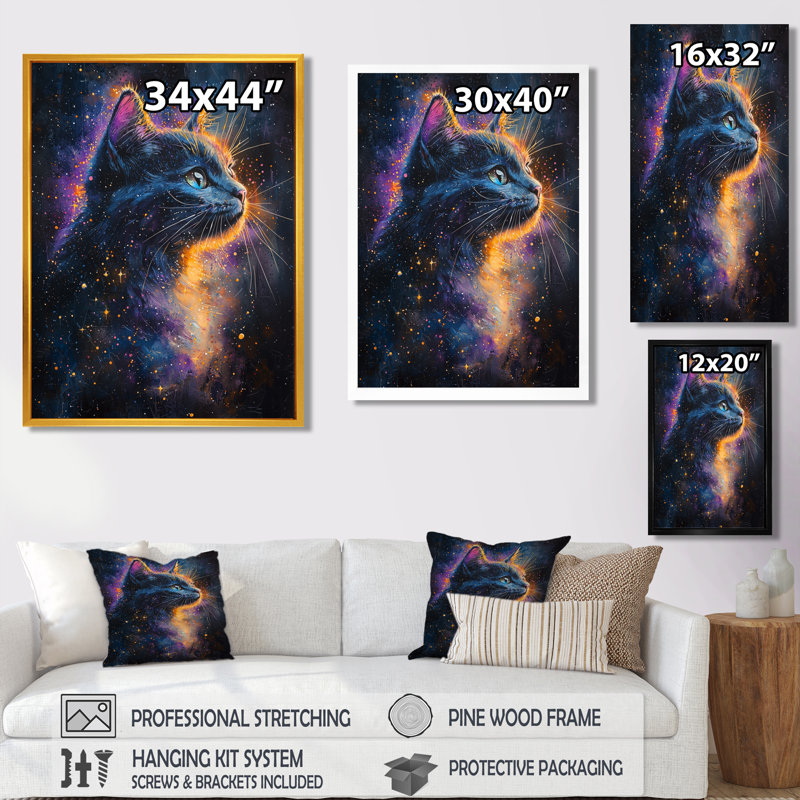 Heintzelman - Animals Wall Art Prints, Noir, noir, noir, noir, H 20 po x l 12 po, Reproduction encadrée d'une seule photo