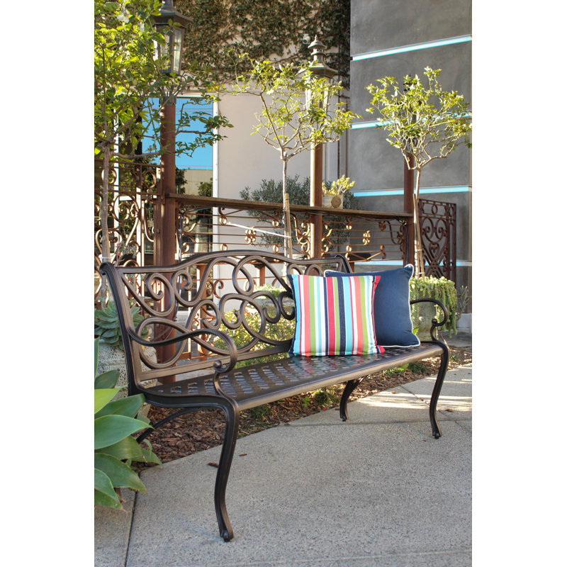 Banc de jardin en fonte d’aluminium Byrnes