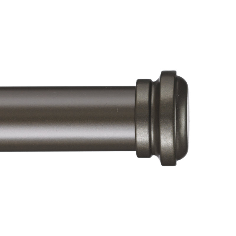 Tringle à rideaux simple 1,13 po Gabler, H 3 po x l 72 po x P 6 po, Bronze huilé