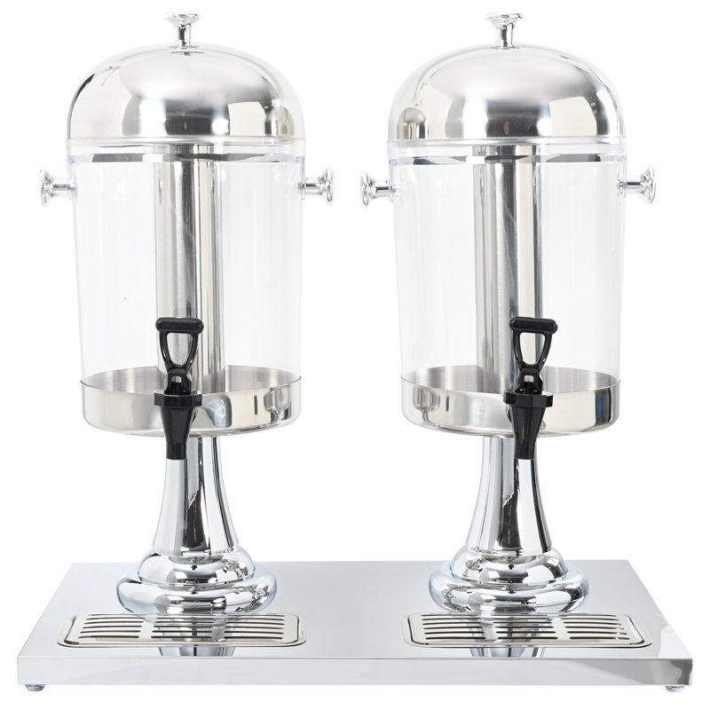Stainless Steel Beverage Dispenser, 56 cm x 35 cm x 57 cm