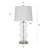 Aimme - Transitional Table Lamp - Clear Seeded Glass Steel-218362727-218362720