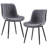Modern Dining Chairs Faux Leather Upholstered Kitchen Chairs Side Chair With Metal Legs-117655412