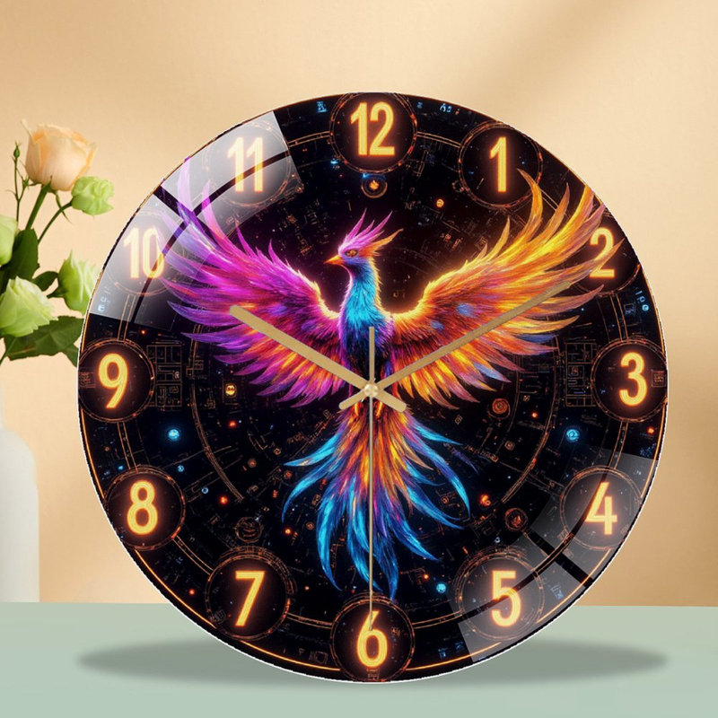 Horloge murale colorée, horloge murale 12 po