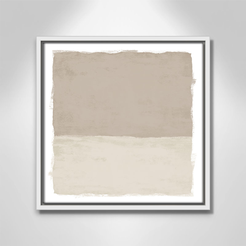 «Silent Sands I» par Natalie Carpentieri, H 13,5 po x l 13,5 po, Blanc