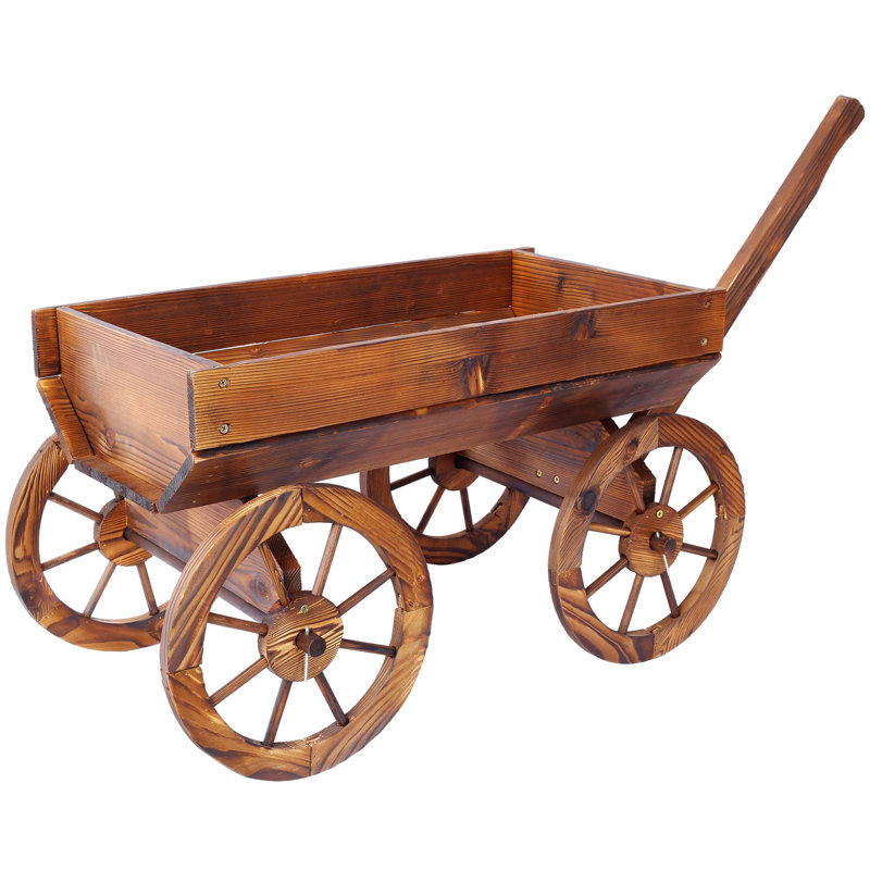 Support pour pot de fleurs en bois