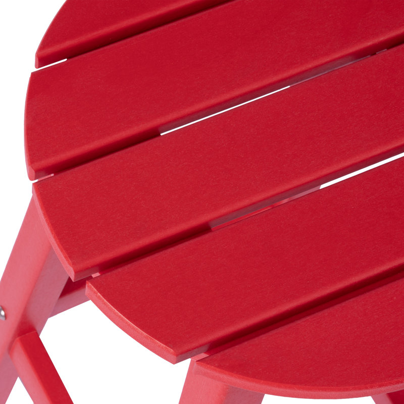 Tabouret de bar rond 29 po Laguna, Rouge