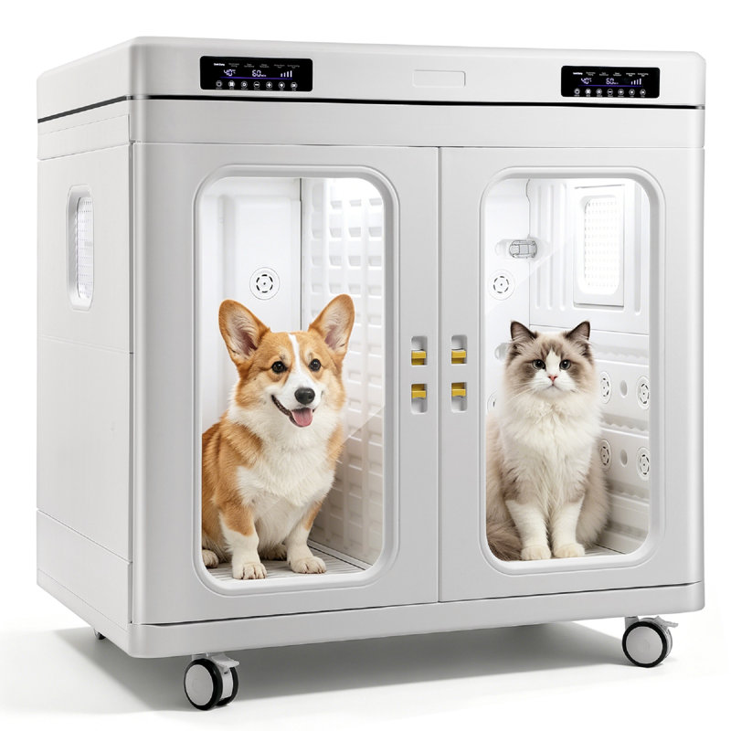 Pet Dryer Box, Professional Pet Drying 430L Dryer Box with Quiet 40dB Drying, Auto Temp & Humidity Control, Strong Airflow for Large Dogs & Cats