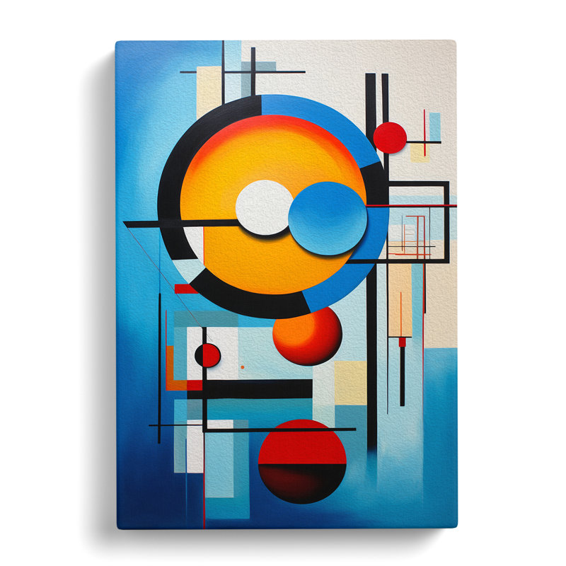 Bauhaus Abstract No.2 - No Frame Print, 50cm H x 35cm W x 3cm D