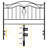 Vintage Metal Headboard With Butterfly Design-1824791647