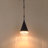 14" Black Rustic Hemp Rope Pendant Light, 1-Light Metal Hanging Lamp with Hand-Woven Shade for Kitchen Island-992056843