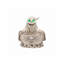 Figurine fantôme d'Halloween pour bol de rangement, 22 cm, résine, 1 pièce, bonbonnière, verte, lumières DEL intégrées
