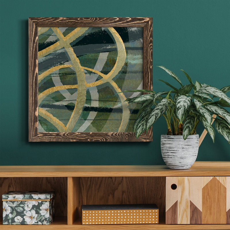 Sweet Song I - cadre photo, art textuel sur toile, H 31,5 po x l 31,5 po x P 1,5 po, Cadre noyer