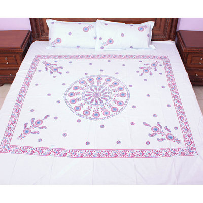 Percale Floral Coverlet