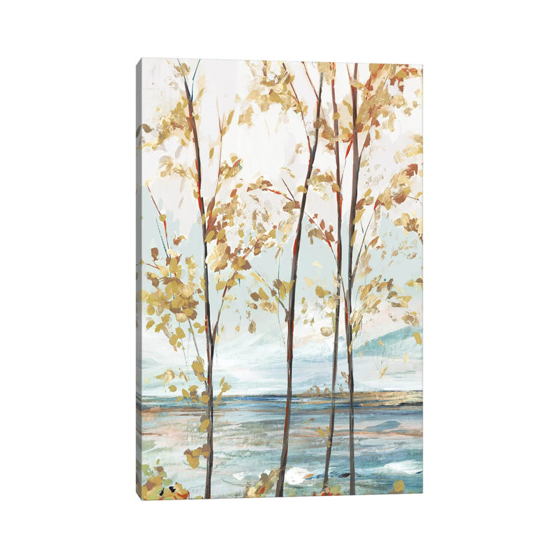 Sage Tree Forest I by Isabelle Z - Print on Canvas, Wrapped Canvas, 30.48 cm H x 45.72 cm W