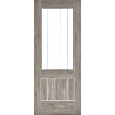 Mexicano Glazed Laminate Light Grey Internal Door