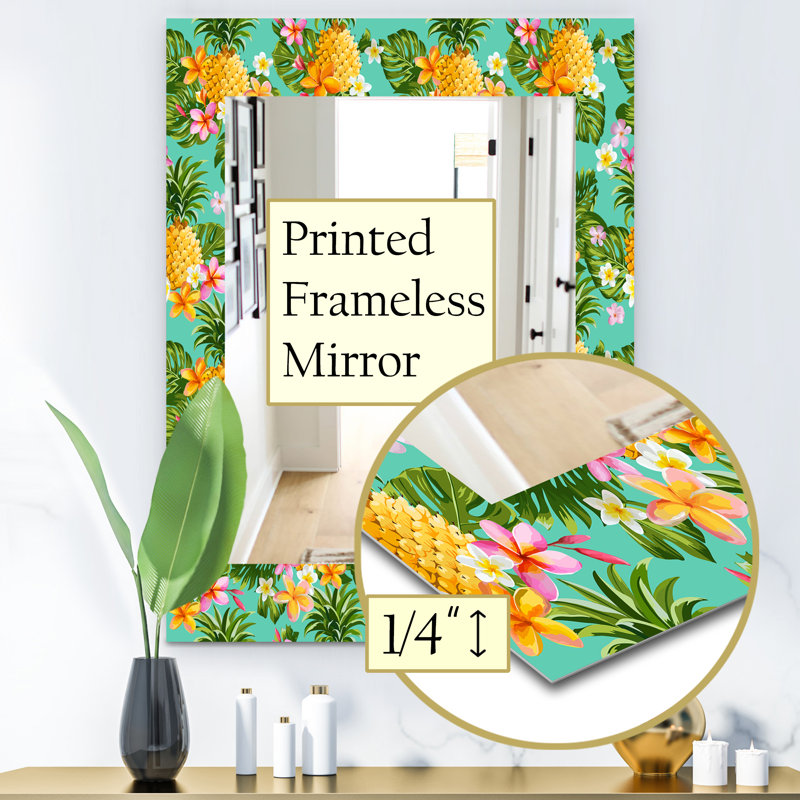 Miroir de salle de bain/meuble-lavabo bohémien, H 24 po x l 32 po