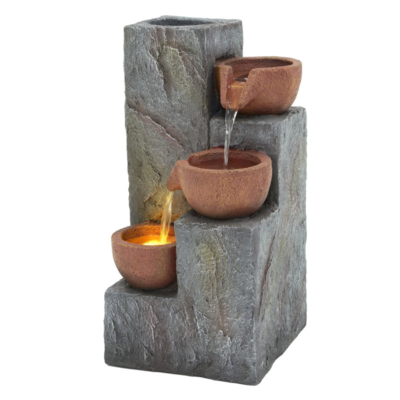 Weather Resistant Fountain with Light