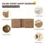 Meuble-lavabo double autoportant 84 po avec lavabo en céramique 84 po, meuble-lavabo autoportant avec 5 portes et 3 tablettes réglables-2092000264-2080455477