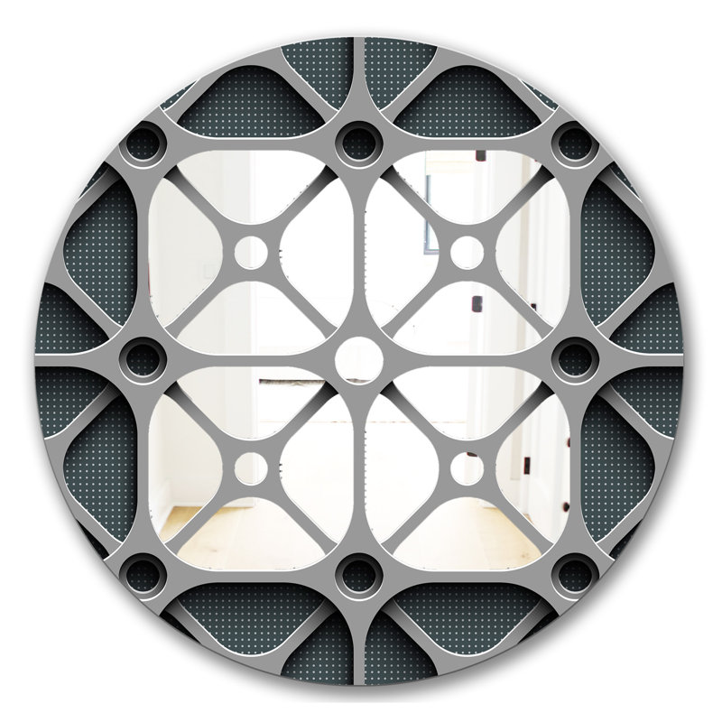 Miroir scandinave 23 Mid-Century, H 23,6 po x l 23,6 po