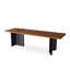 Bureau rectangulaire en bois massif brun noisette-1471081498