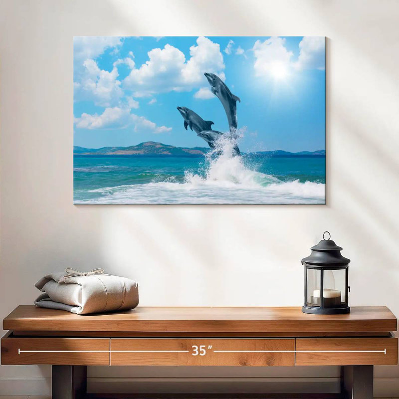 Brampt Dolphin Paradise, H 16 po x l 24 po