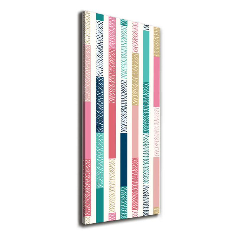 Colored Stripes - Wrapped Canvas Print