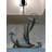 Captivating Coastal Blue Resin Anchor Table Lamps with Rustic Rope Accents, Set of 2, 28-Inch Nautical Style with Soft Linen Shades and 3-Way Switch for Custom Ambient Lighting