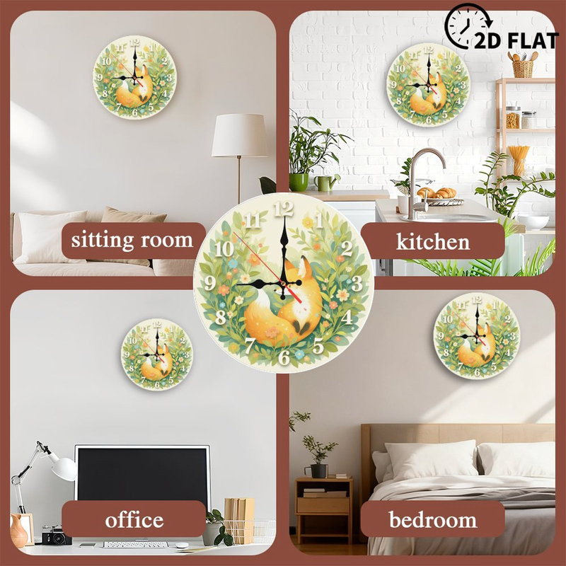 Horloge murale Fox