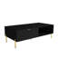 Table basse Mid-Century moderne avec tiroirs doubles-1924070326