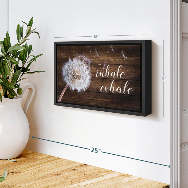 «Inhale Exhale Zen VII Wall Art», H 9 po x l 13 po