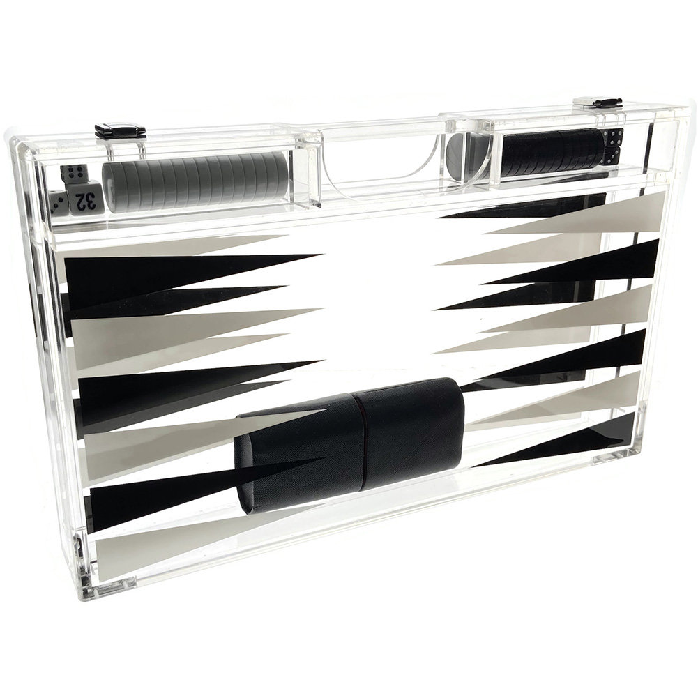 Luxe Backgammon Game Set, Black