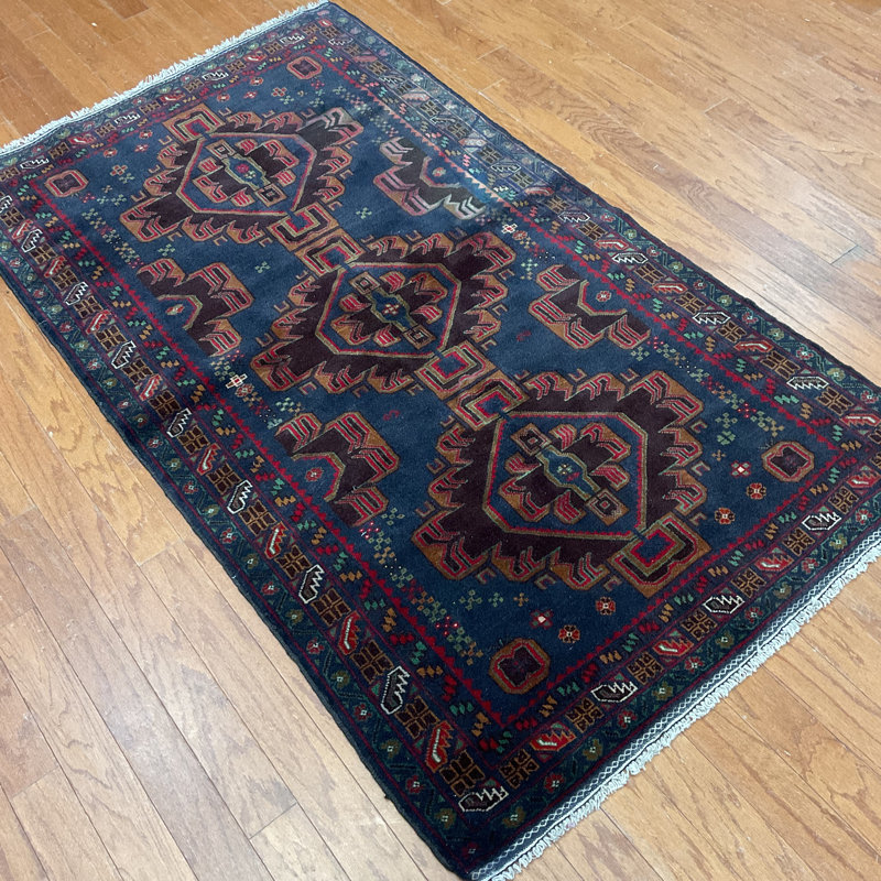  Handmade Balouchi Wool Rug