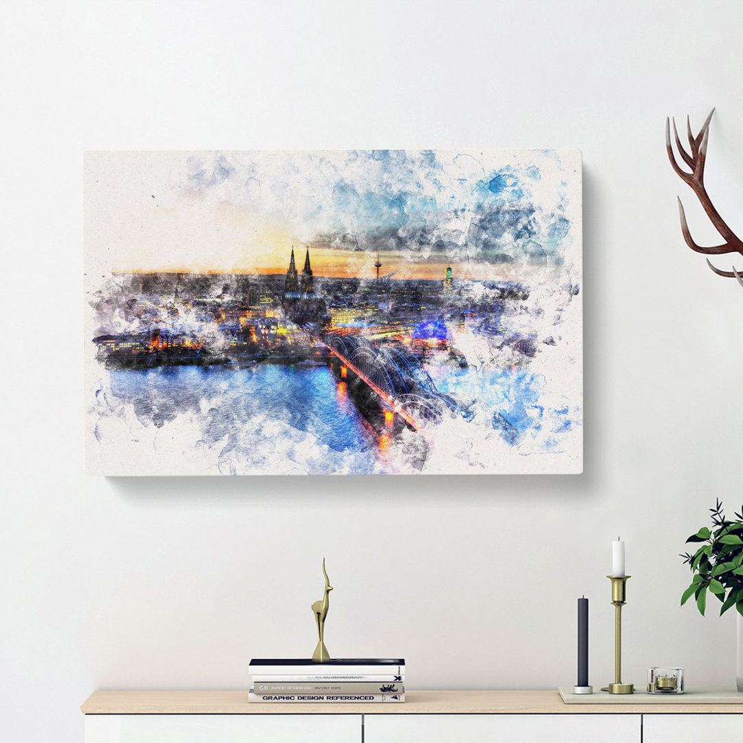 Hohenzollern Bridge In Cologne Germany - Wrapped Canvas