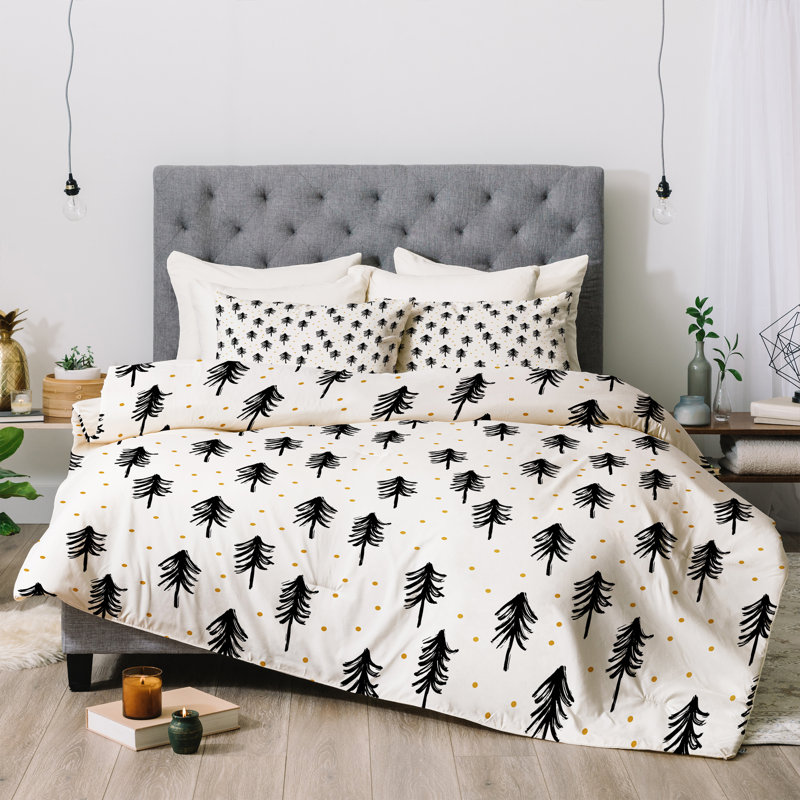 Modern & Contemporary Polyester Comforter, King Comforter + 2 King Shams