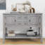 Buffet Cambridge Series Vintage Buffet avec tablette inférieure pour un rangement généreux et une décoration intérieure élégante-1364386357