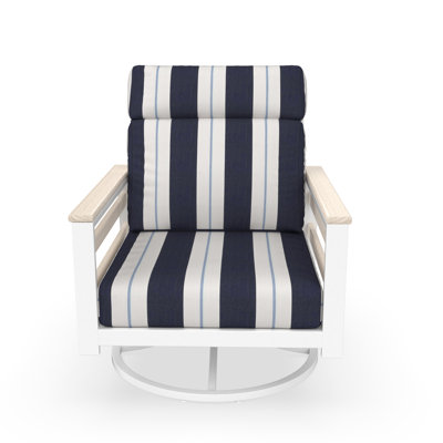 Townsend Metal Outdoor Rocking Chair With Sunbrella Cushion by Birch Lane