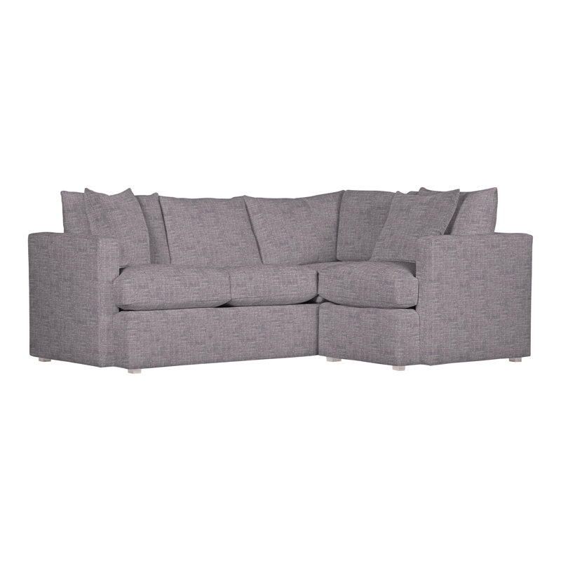 American Bungalow 2-Piece Sectional, Nomad Slate Crypton® Chenille, Navajo