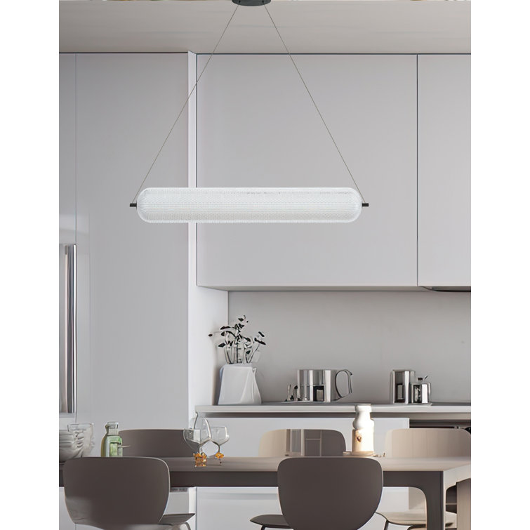 Peri Horizontal Pendant - 36W - Clear Acrylic Diffuser