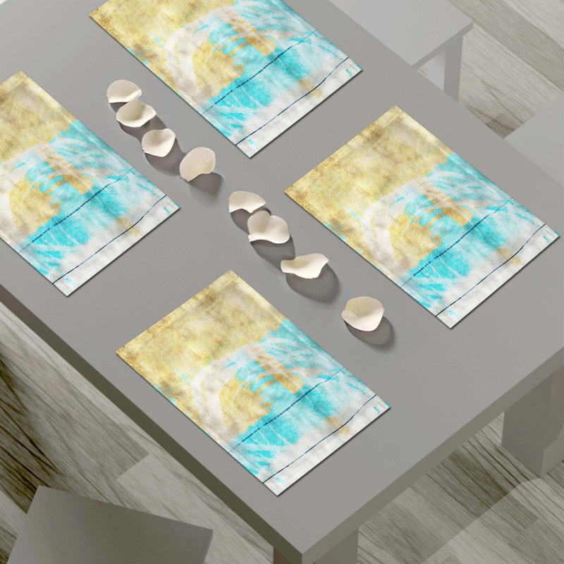 Polyester Abstract Rectangle Placemat
