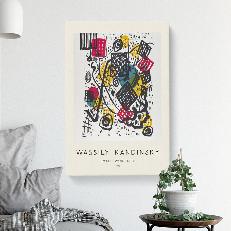 Small Worlds V by Wassily Kandinsky - Wrapped Canvas, 76cm H x 50cm W x 3cm D