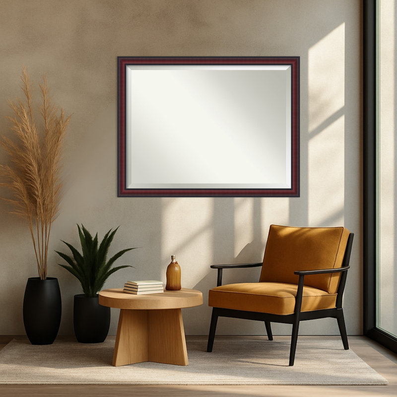 Miroir mural Dalat, 33,75 po x 43,75 po, Cherry