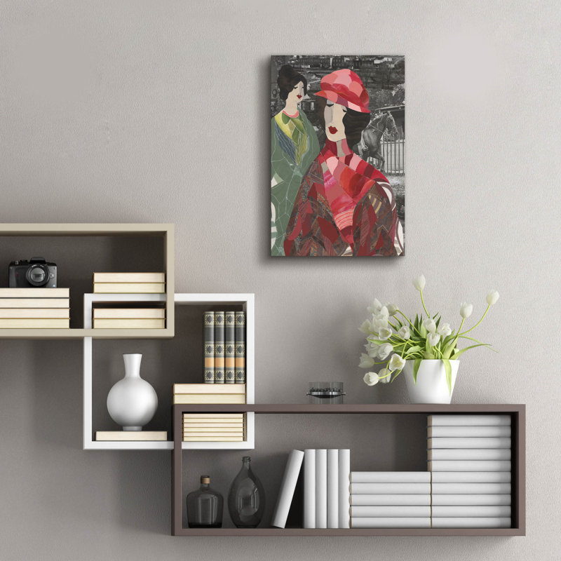 «Mesdames au manoir ranch» par Coco Good, art mural en verre acrylique, H 24 po x l 16 po x P 0,2 po