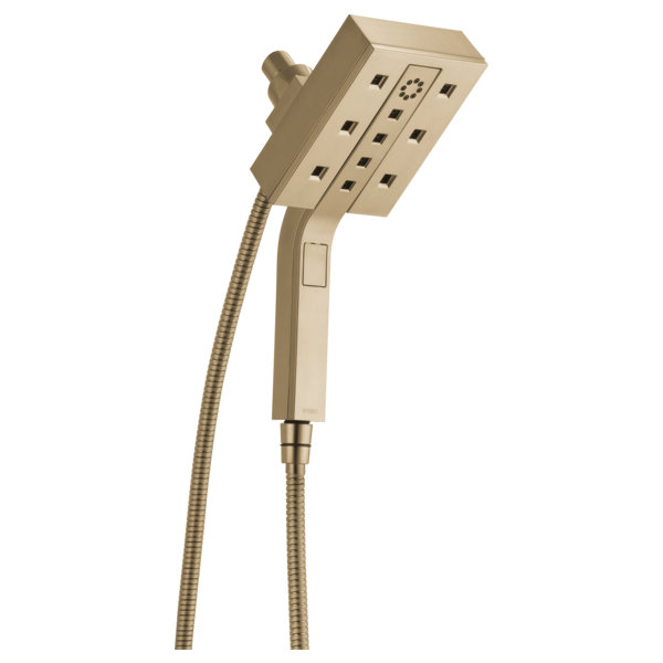Essential™ H2OKinetic® Euro Square Hydrati® 2|1 Shower, 1.75, Luxe Gold
