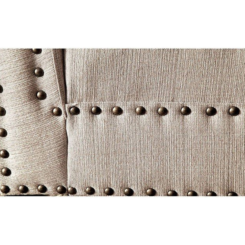 Chaise longue Diogène, Mélange de polyester beige
