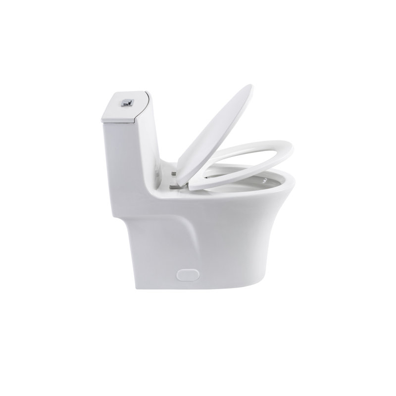 Gloss White Toilet With . Water Saving For Bathroom. Comfort Height. Seat. Elongated Bowl. 1/1.60 , 1000 Gram Flushing Score. Compliant Bathroom Toilet. Saving, Comfortable