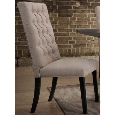 Tweedy 20 " H Tufted Linen Upholstered Side Chair